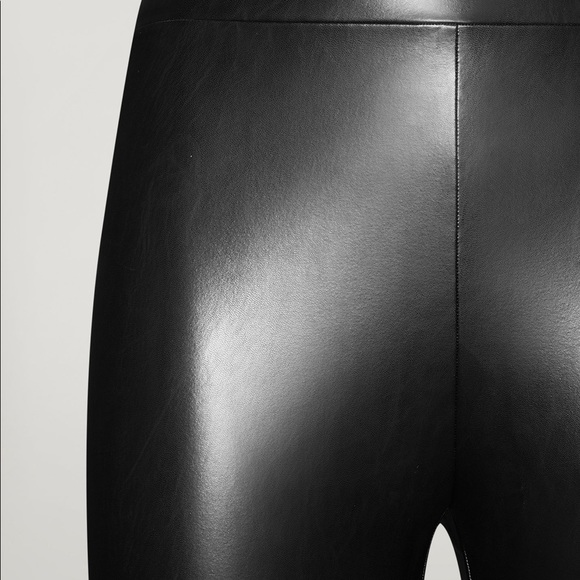 Wolford Edie Faux Leather Black Biker Short - Picture 9 of 9
